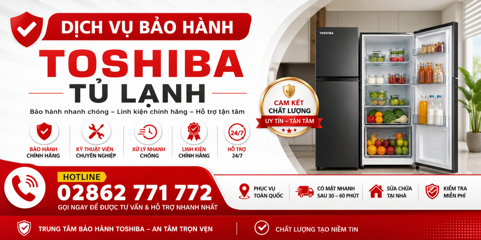 Khách hàng tin tưởng Trung Tâm Sửa Chữa Bảo Hành Toshiba